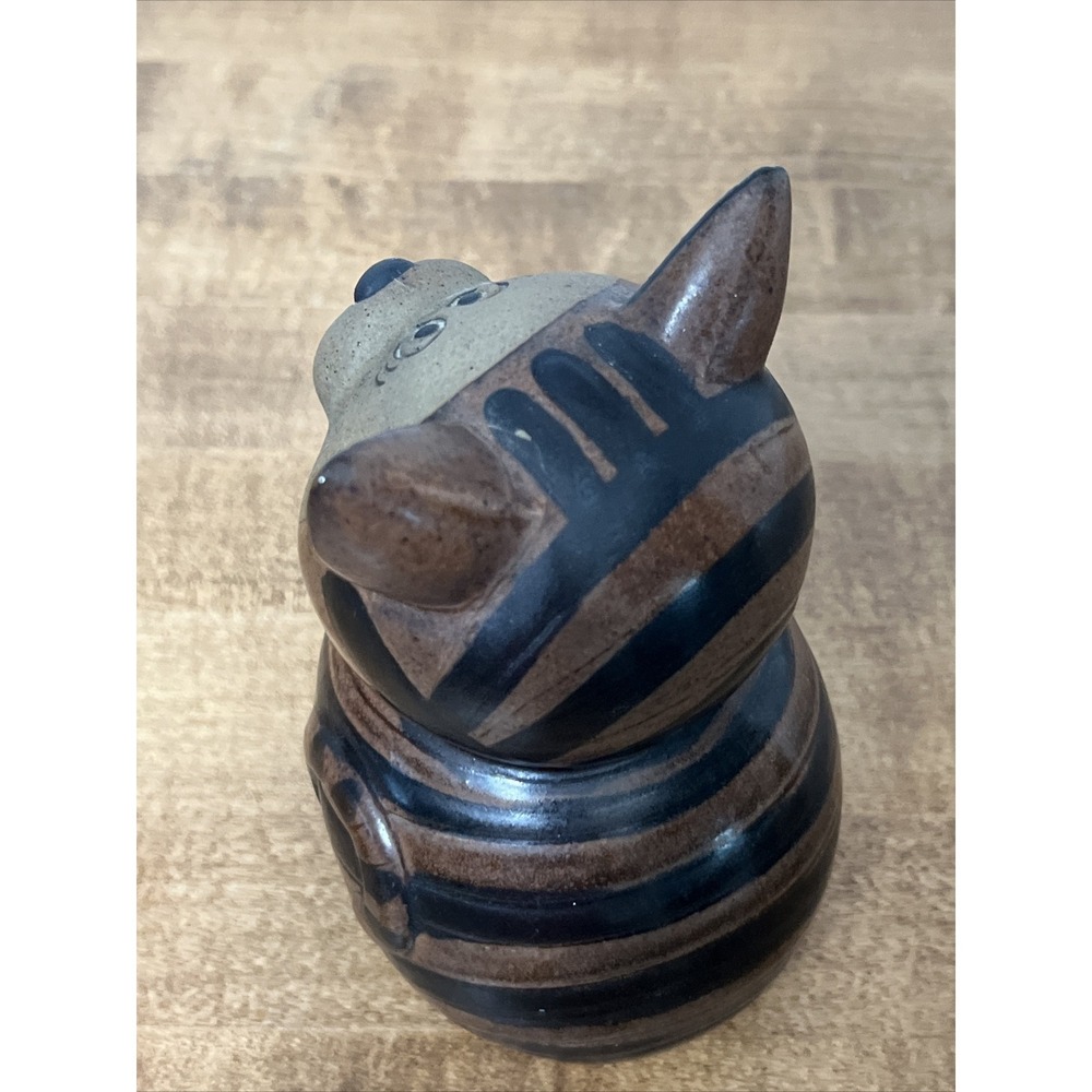 Vintage MCM Pottery Cat Figurine by Toscany Made in Japan - Picture 5 of 10